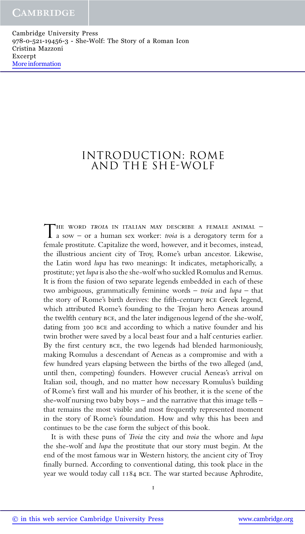 Rome and the She-Wolf