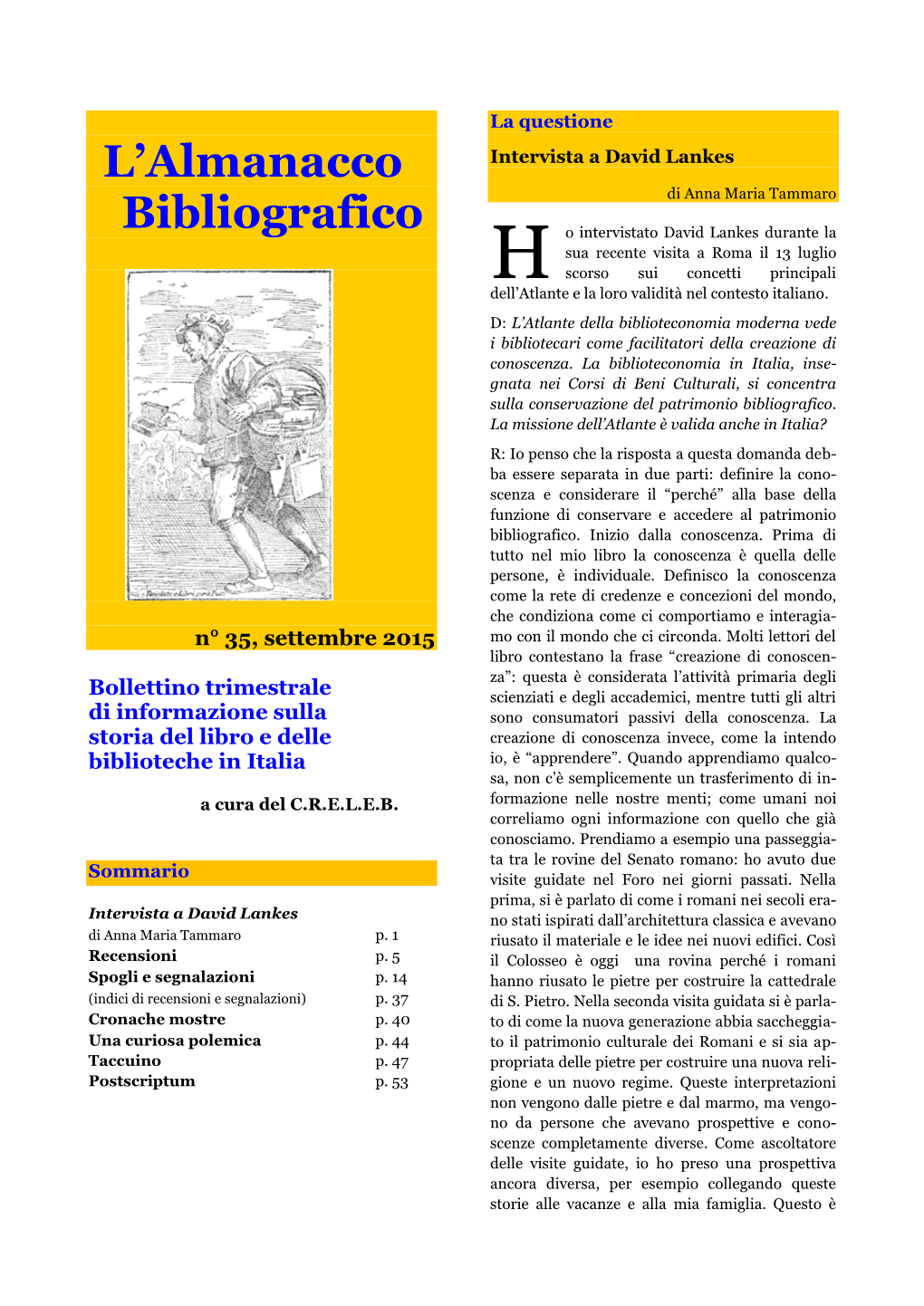 L'almanacco Bibliografico