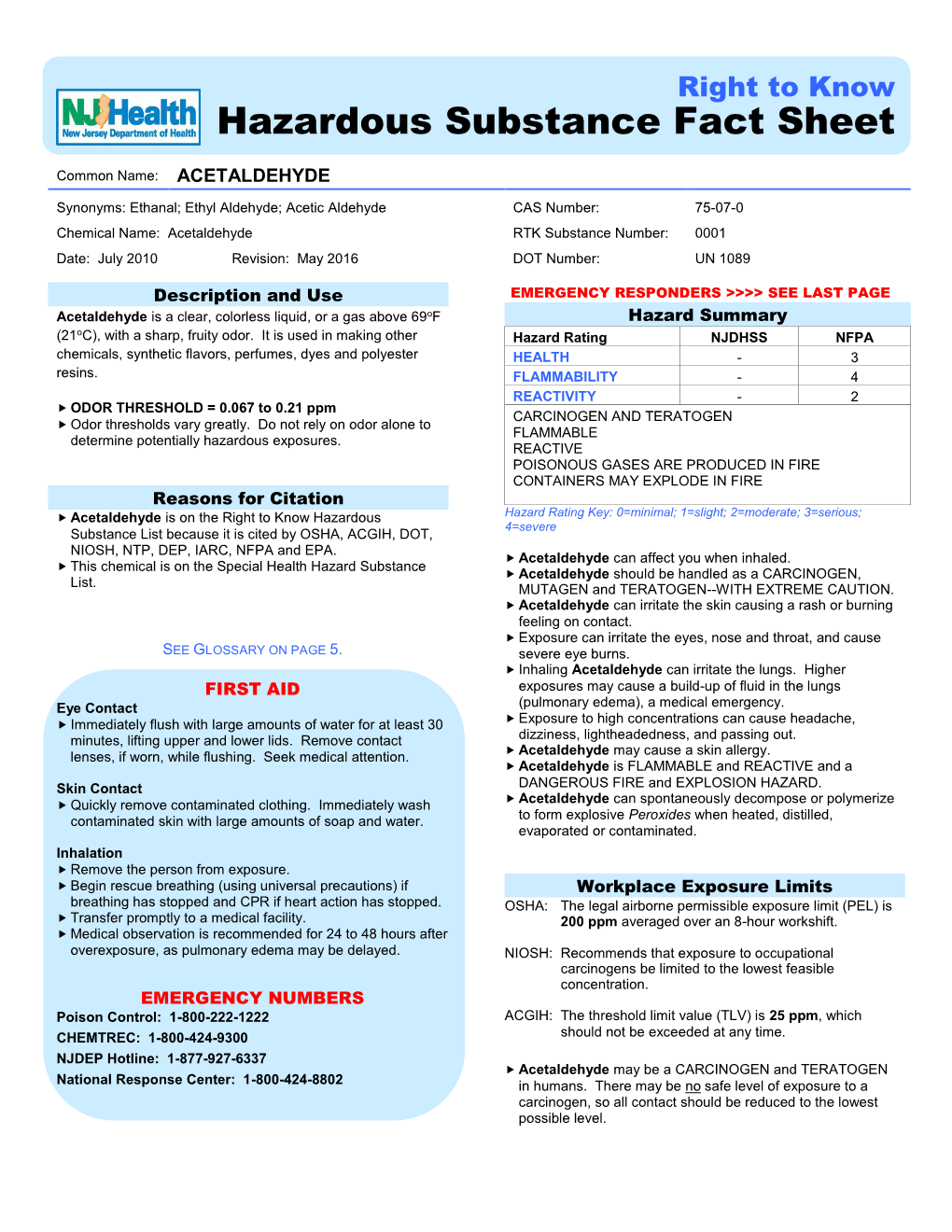 Acetaldehyde