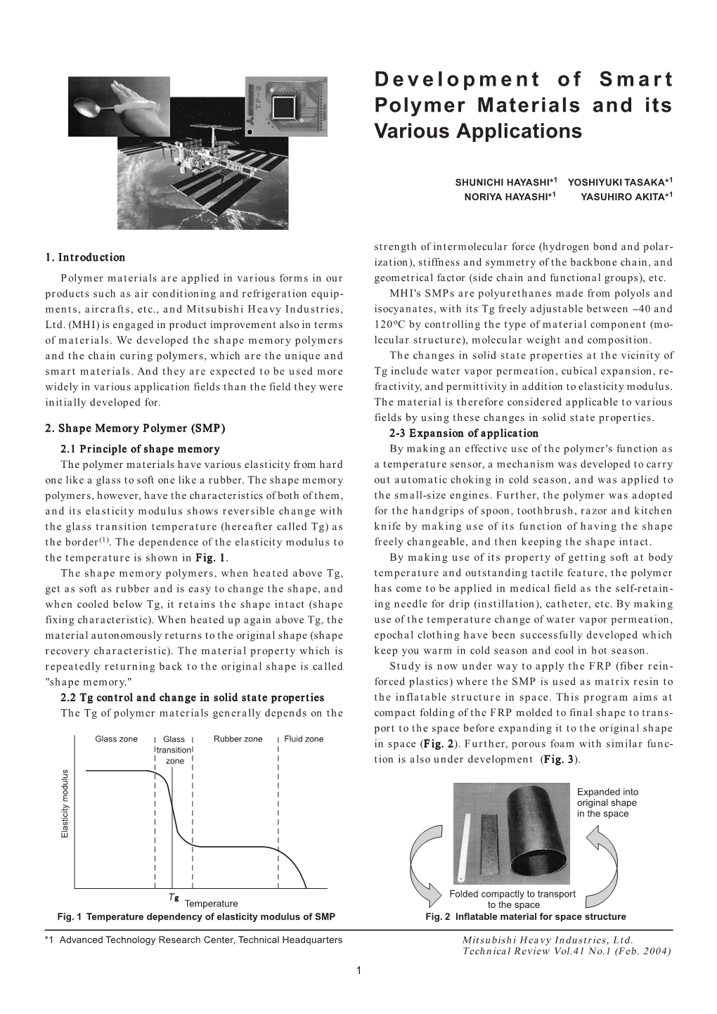 Development of Smart Polymer Materials and Its Various Applications