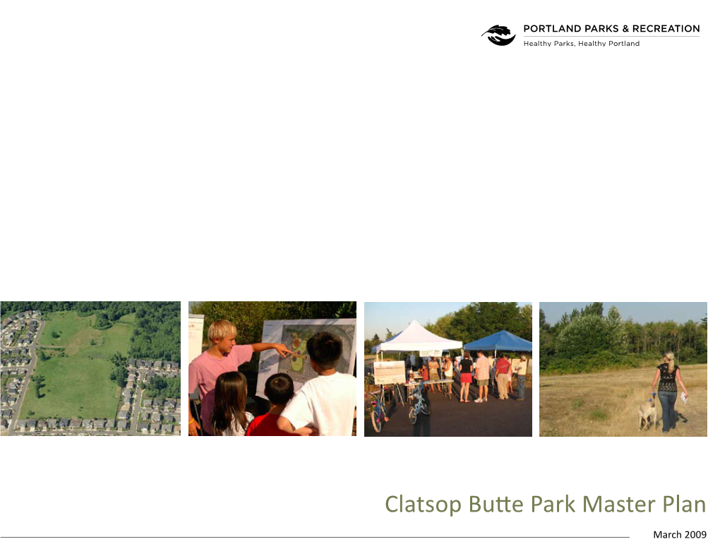 Clatsop Butte Park Master Plan