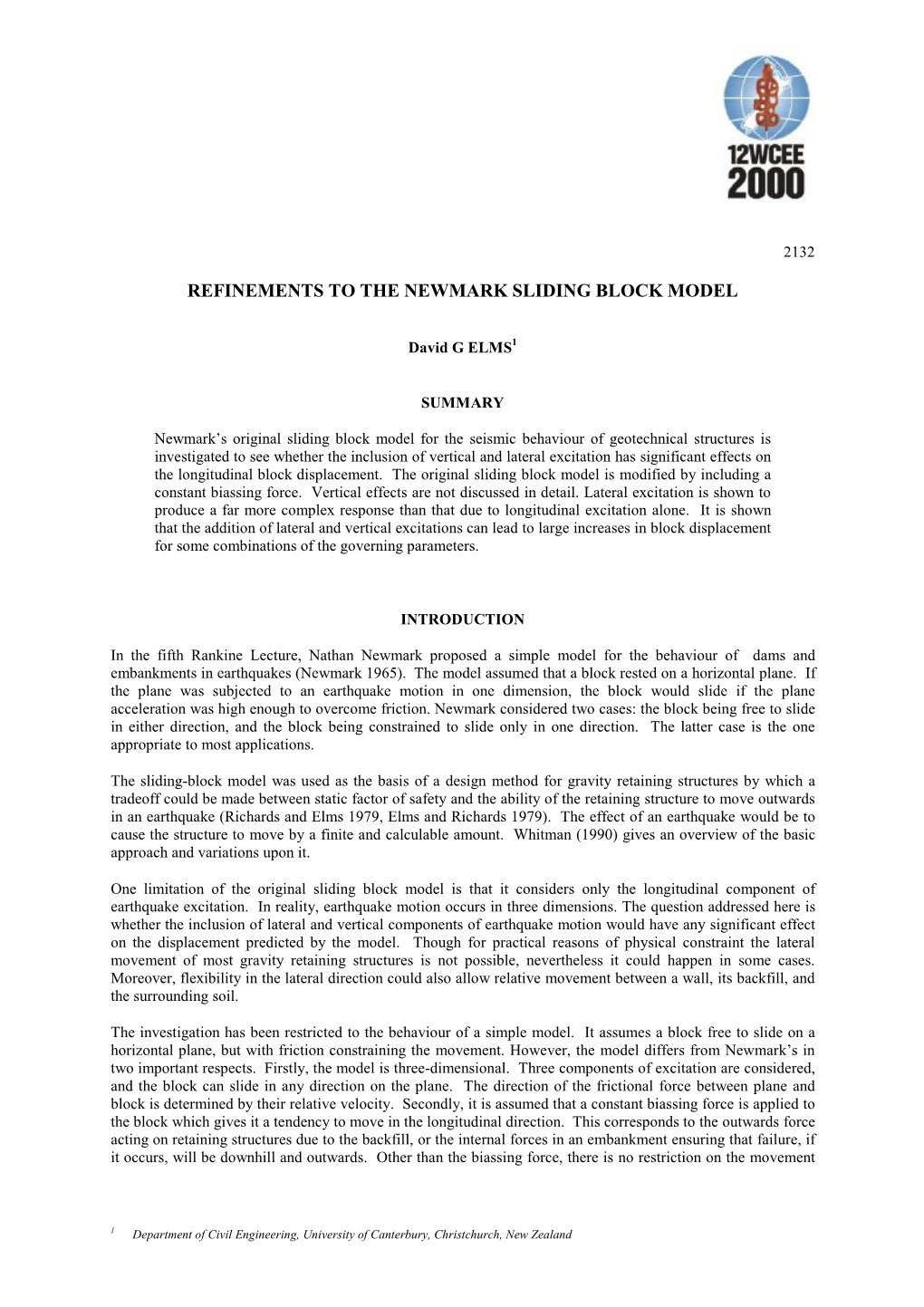 Refinements to the Newmark Sliding Block Model