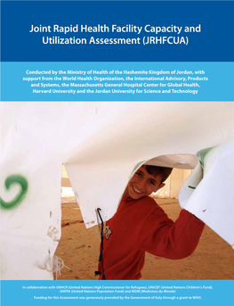 Joint Rapid Health Facility Capacity and Utilization Assessment (JRHFCUA)