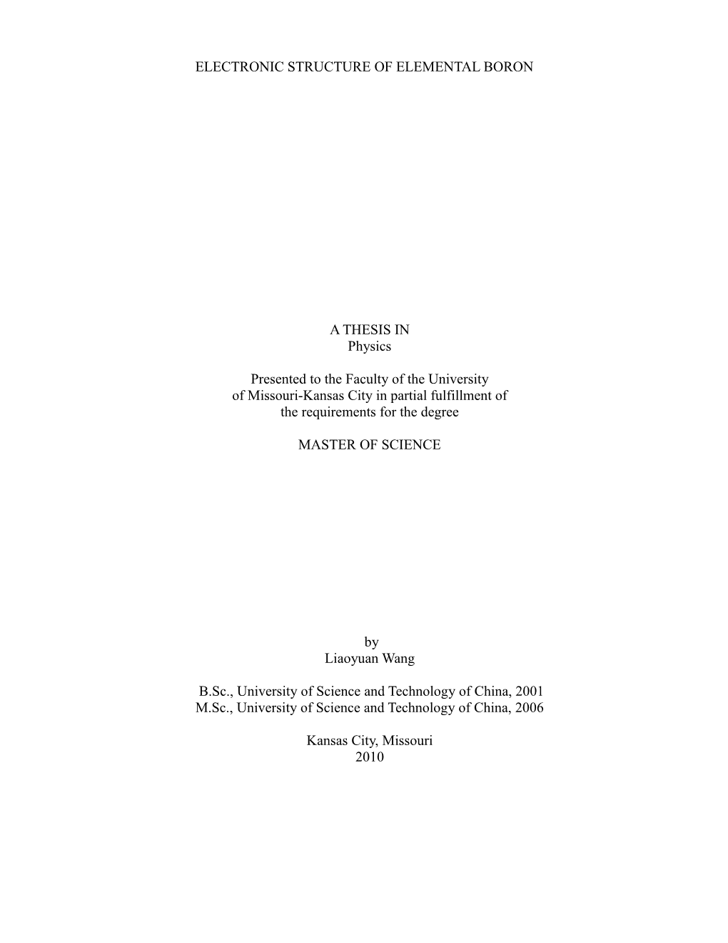 Electronic Structure of Elemental Boron A