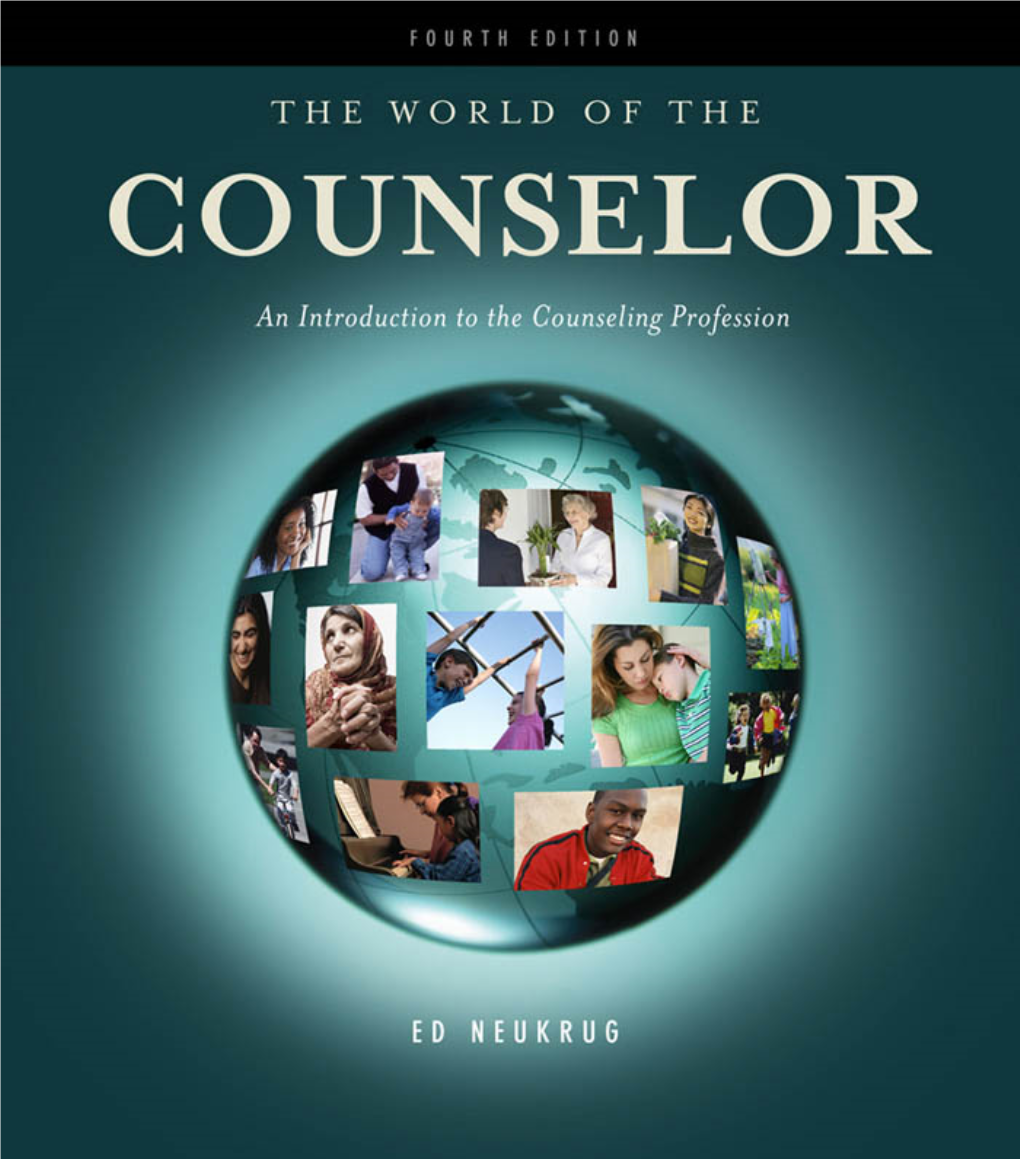 The World of the Counselor: an Introduction to the Counseling