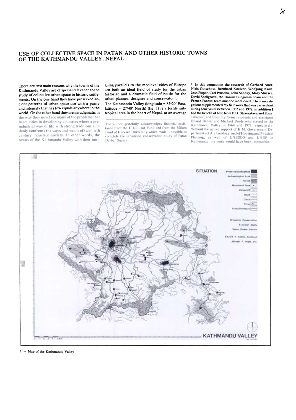 Use of Collective Space in Patan and Other Historic Towns of the Kathmandu Valley, Nepal