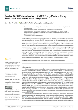 Precise Orbit Determination of MEX Flyby Phobos Using Simulated Radiometric and Image Data