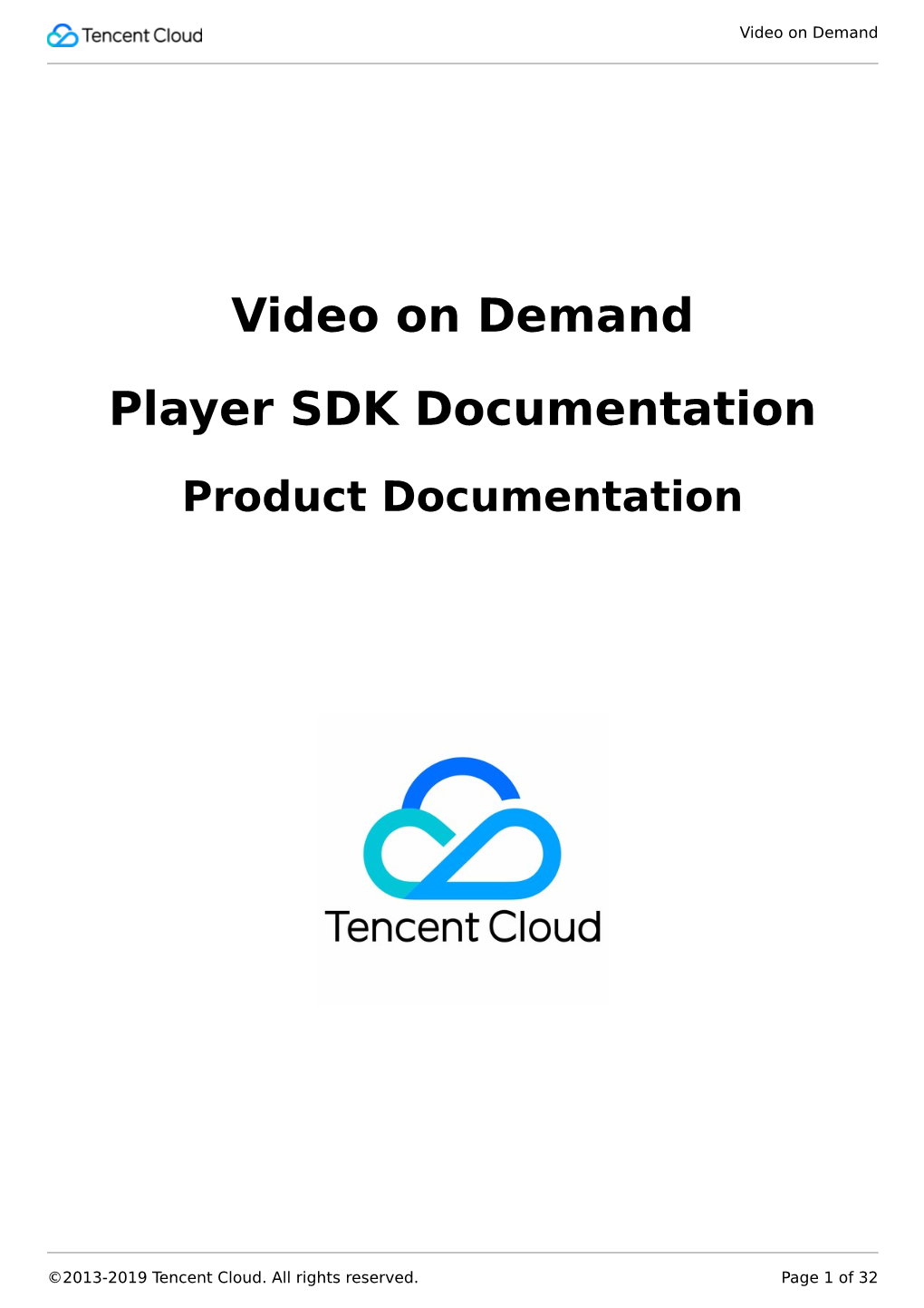 Video on Demand Player SDK Documentation