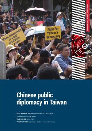 Chinese Public Diplomacy in Taiwan