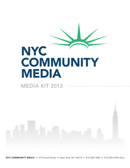 Nyc Community Media Media Kit 2013