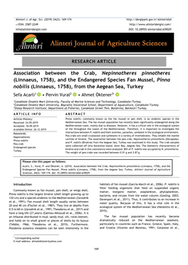 Association Between the Crab, Nepinnotheres