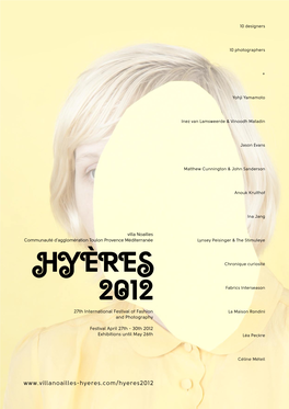 Hyères 2012 STYLISTES