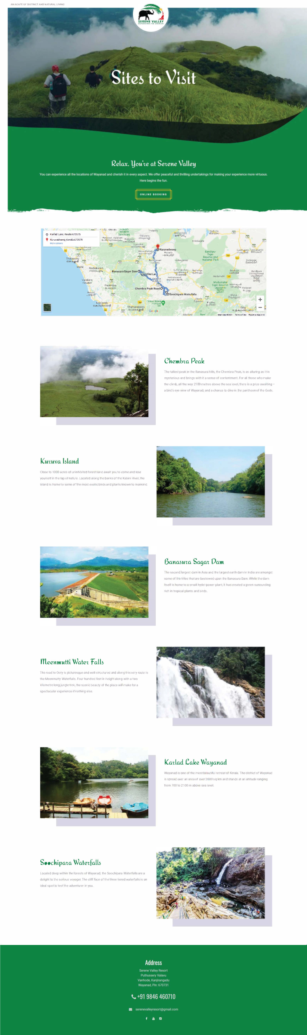Sites to Visit in Serene Valley Resort