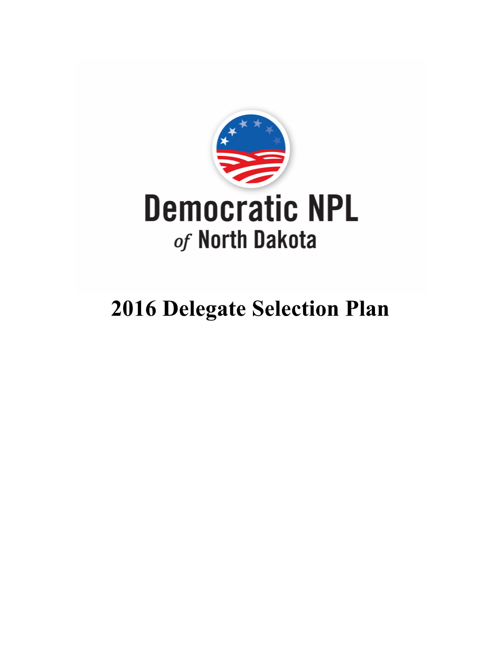 2016 Delegate Selection Plan