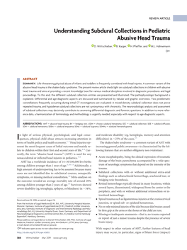 Understanding Subdural Collections in Pediatric Abusive Head Trauma