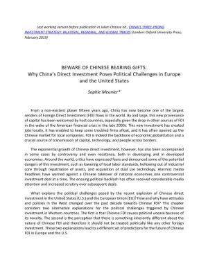 BEWARE of CHINESE BEARING GIFTS: Why China's Direct