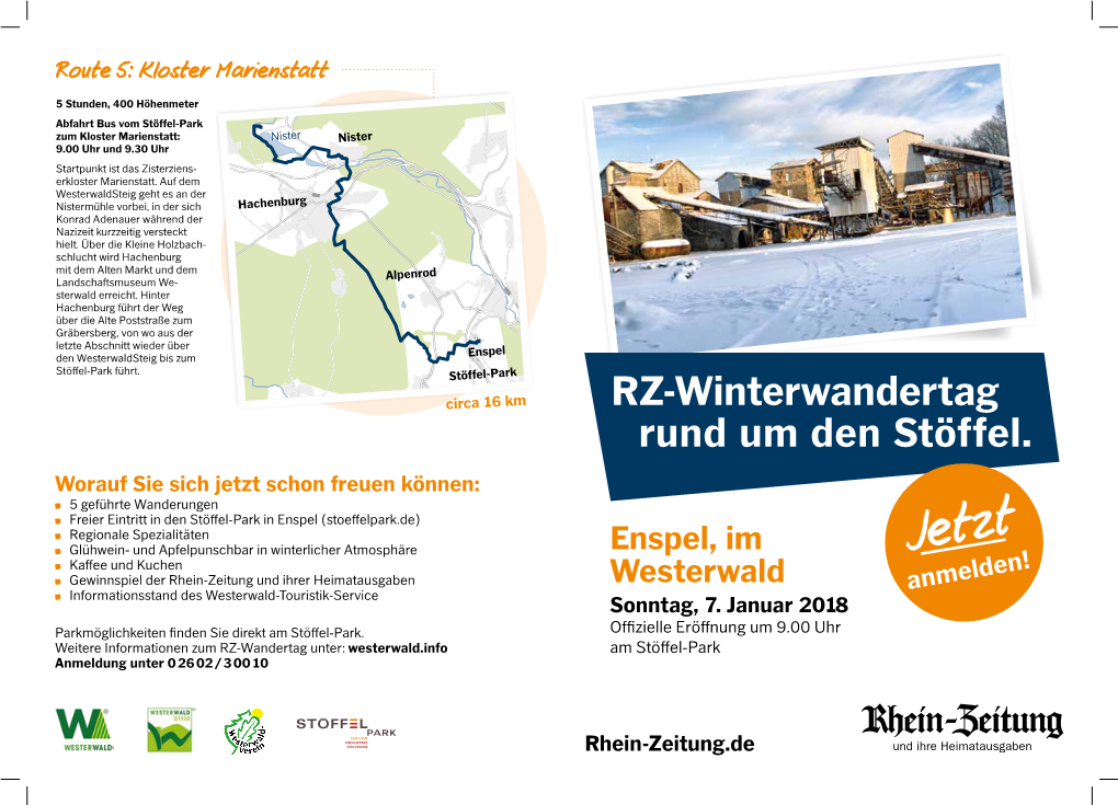 RZ-Winterwandertag Rund Um Den Stöffel