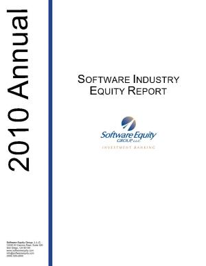 Software Equity Group's 2011 M&A Survey