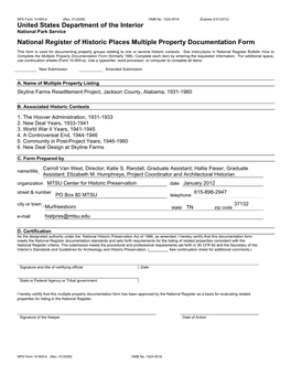 NPS Form 10-900-B (Rev