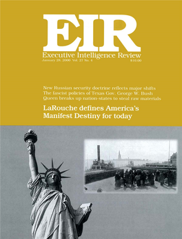 Executive Intelligence Review, Volume 27, Number 4, January 28