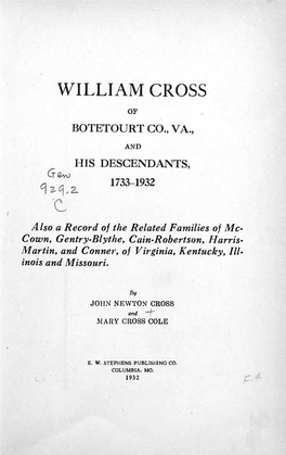 William Cross