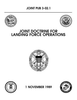 JP 3-02.1 Joint Doctrine for Landing Forces Operations