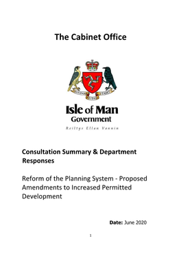 Reform of the Planning System - Proposed Amendments to Increased Permitted Development