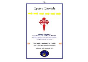 Camino Chronicle Newsletter No 30 September 2019