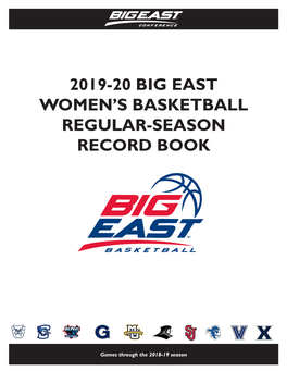 2019-20 Big East Women's Basketball Regular-Season