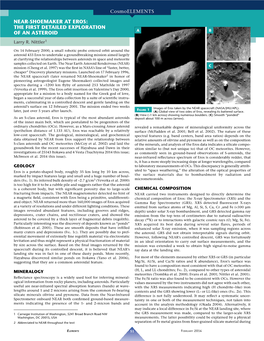 NEAR-SHOEMAKER at EROS: the FIRST DETAILED EXPLORATION of an ASTEROID a B Larry R