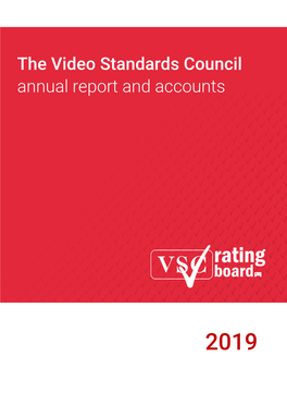 The Video Standards Council Annual Report and Accounts