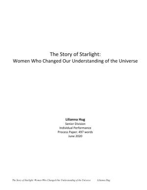 The Story of Starlight: Women Who Changed Our Understanding of the Universe
