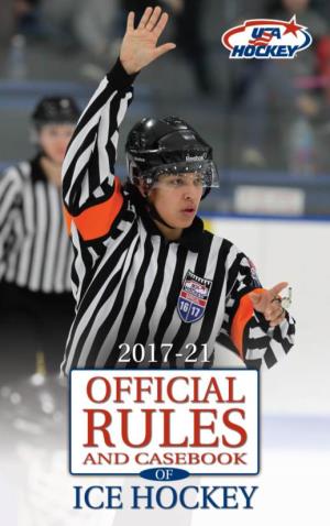 2017-21 USA Hockey Official Playing Rules Book