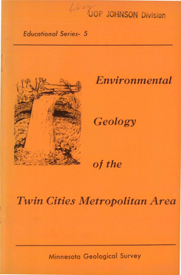 Environmental Geology of the Twin Cities Metropolitan Area