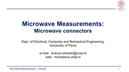 Microwave Connectors
