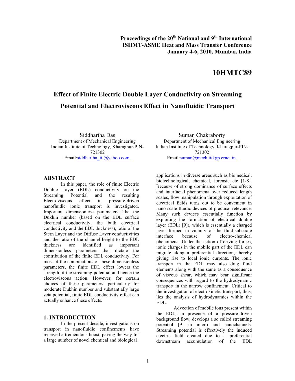 Effect of Finite Electric Double Layer Conductivity on Streaming Current