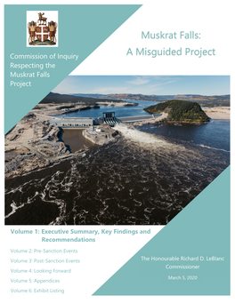 A Misguided Project Respecting the Muskrat Falls Project