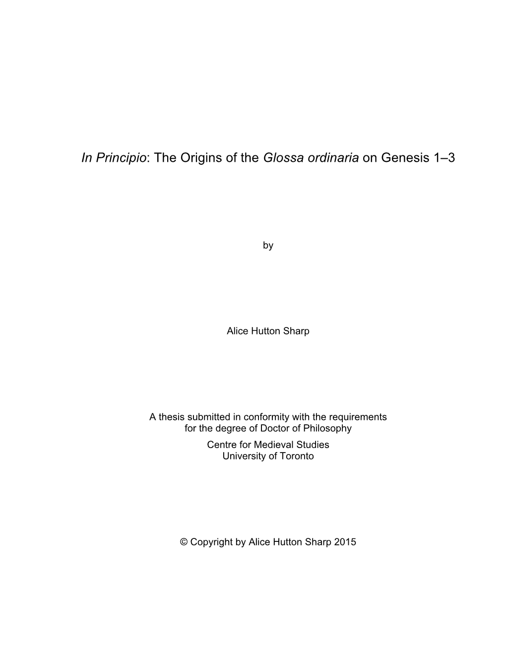 Alice Hutton Sharp Thesis