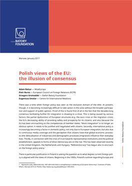 Polish Views of the EU: the Illusion of Consensus