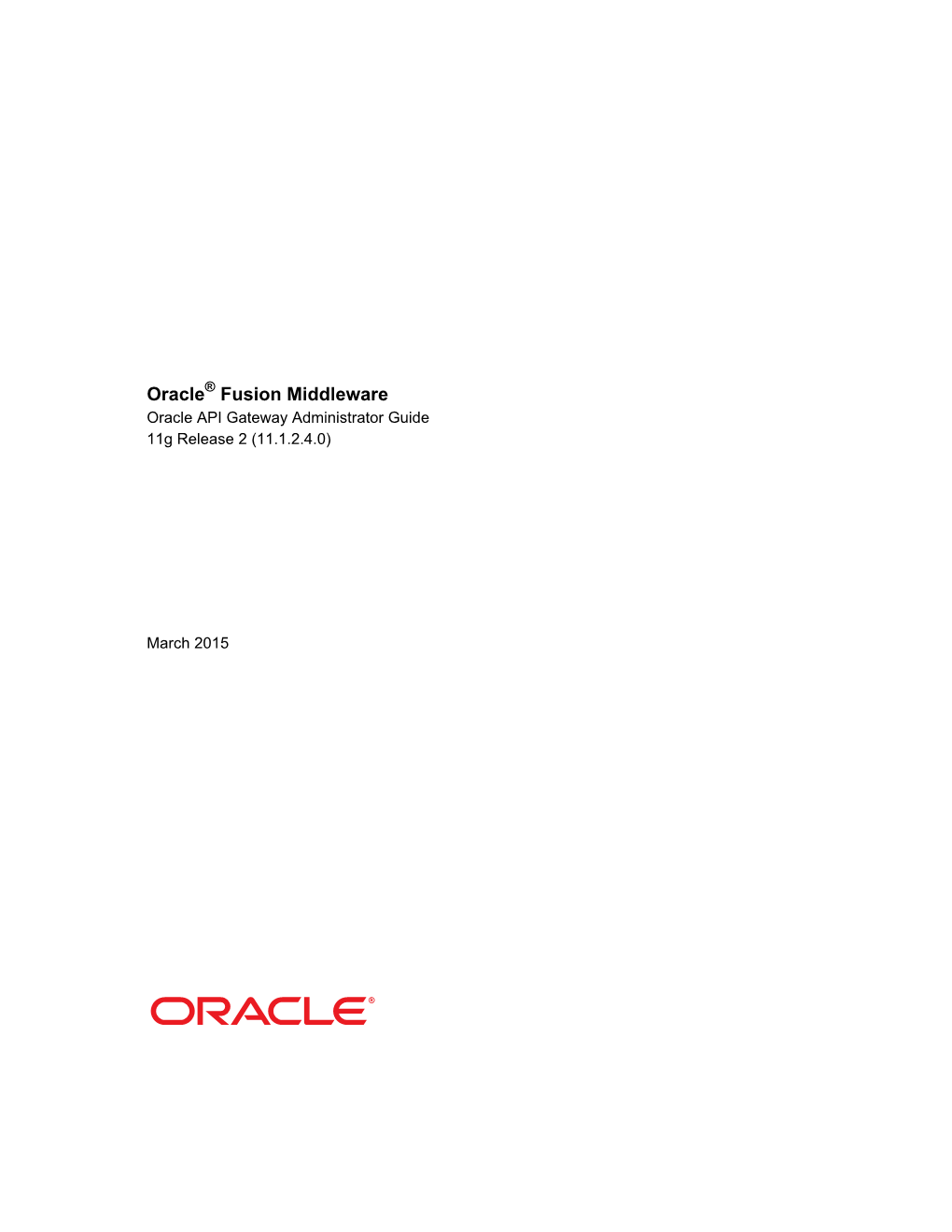 Oracle Fusion Middleware