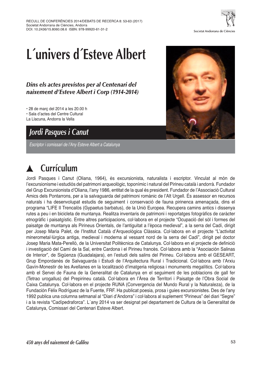 L´Univers D´Esteve Albert