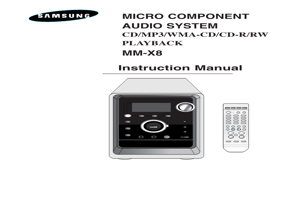 Instruction Manual MICRO COMPONENT AUDIO SYSTEM MM