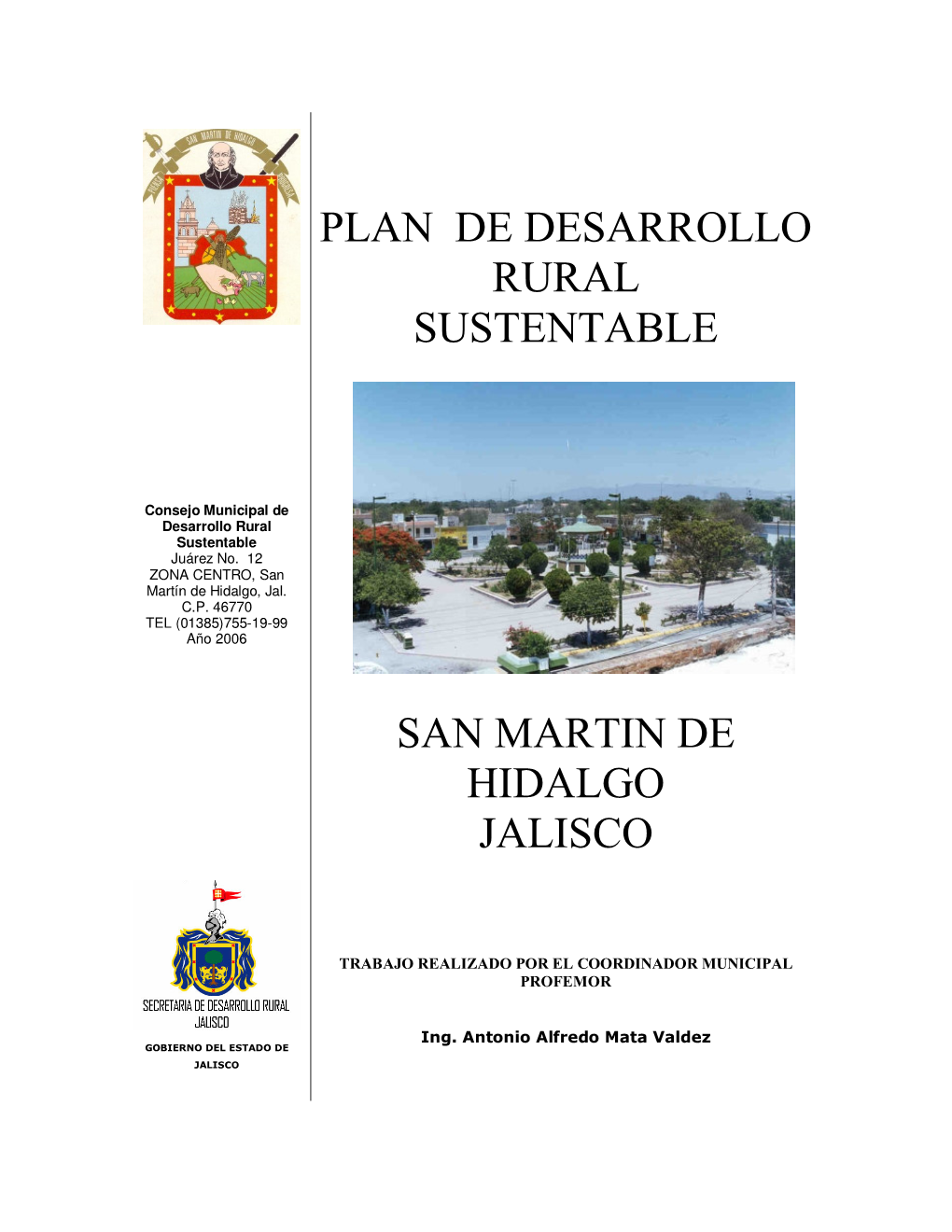 Plan De Desarrollo Rural Sustentable San M Artin De Hidalgo Jalisco