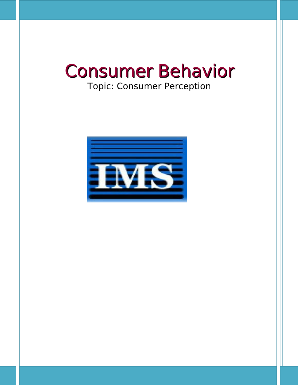 Consumer Behavior Final Project