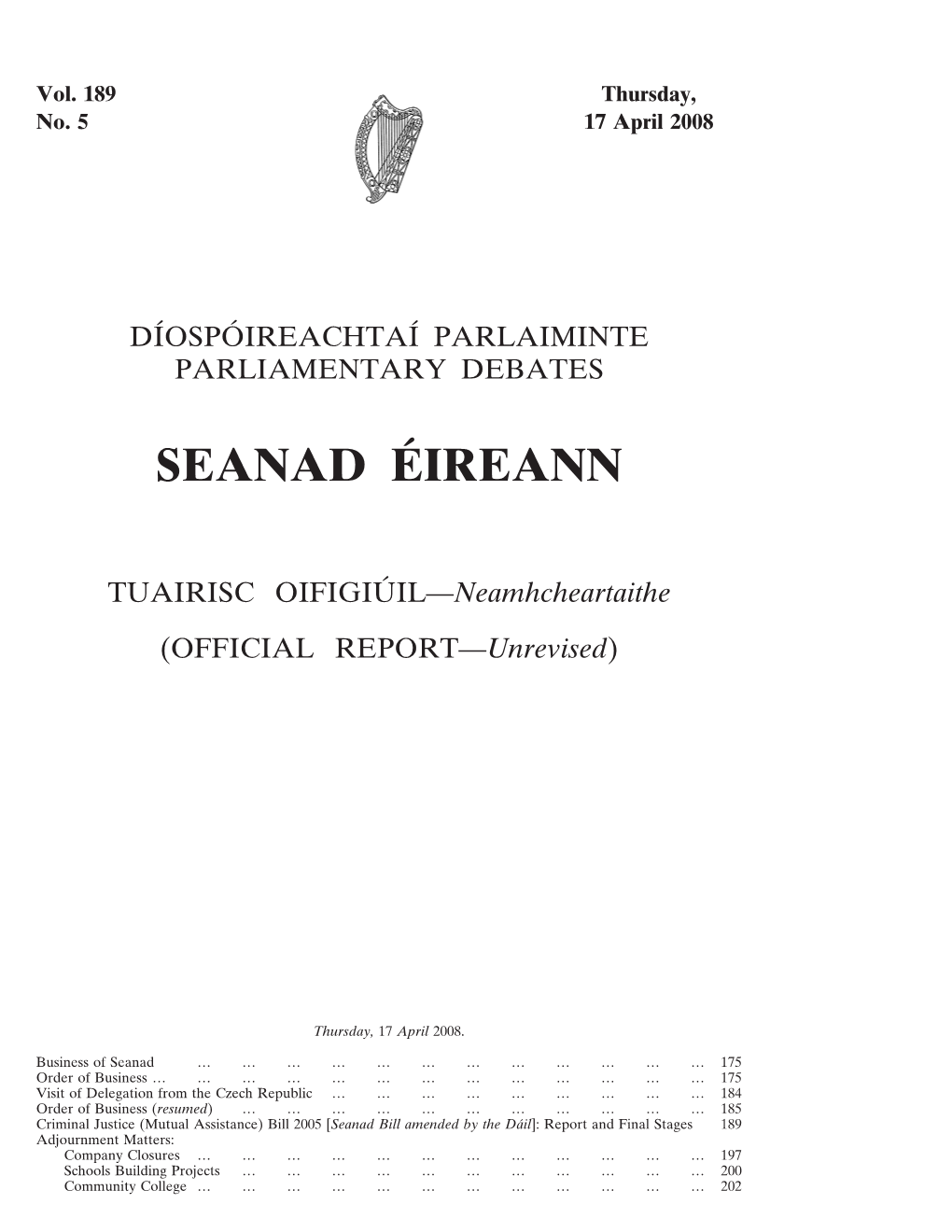 Seanad E´Ireann