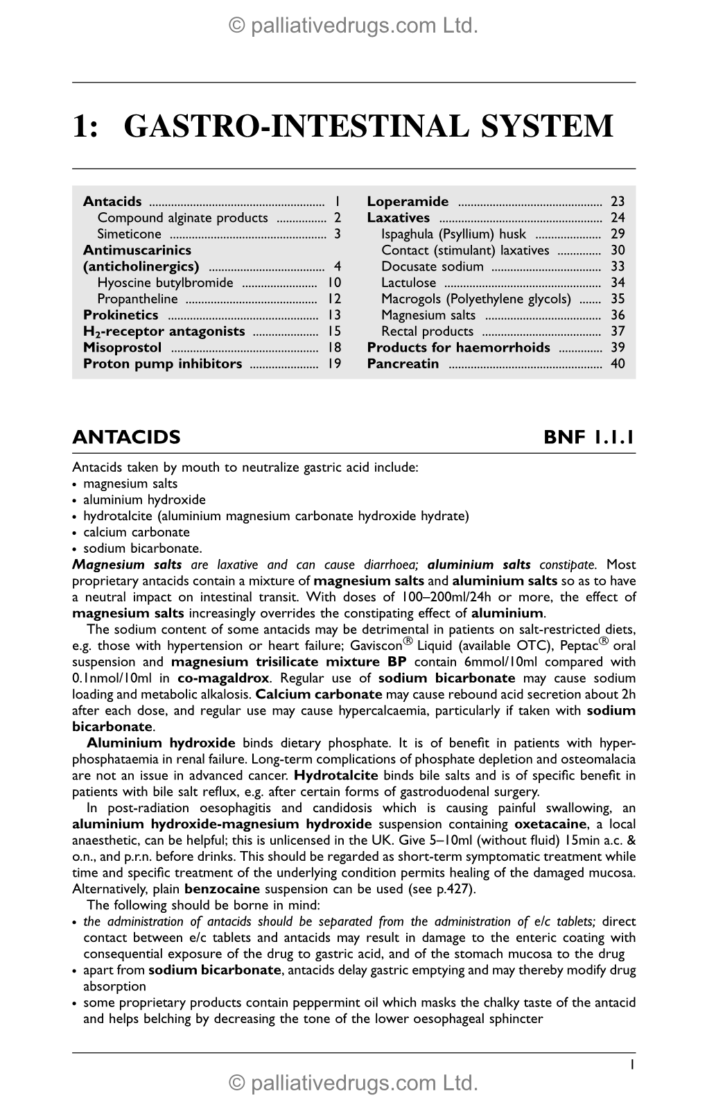 Gastro-Intestinal System