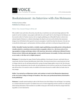 An Interview with Jim Heimann