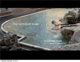 The Waters of Rome