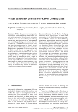Visual Bandwidth Selection for Kernel Density Maps