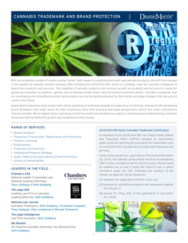 Duane Morris Cannabis Trademark and Brand Protection at a Glance